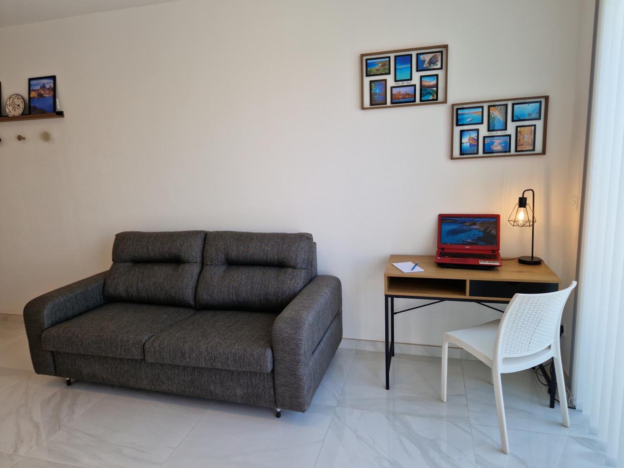 Апартаменты Sea View New Penthouse Terrace & Garage Parking Сент-Полс-Бей Экстерьер фото