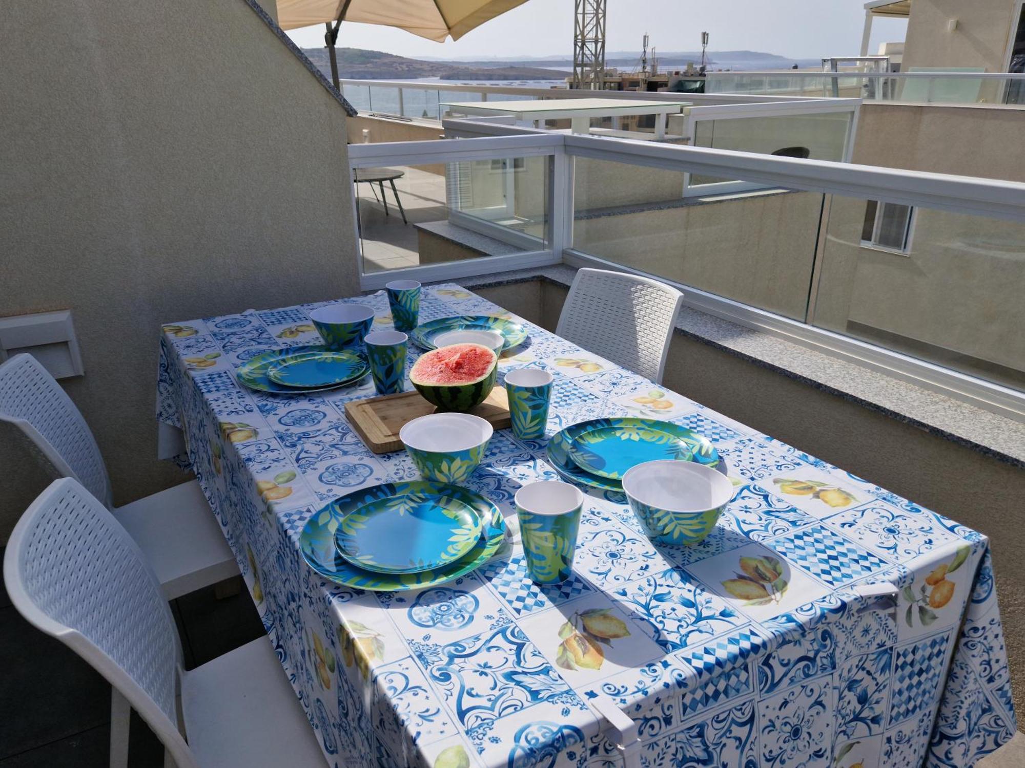Апартаменты Sea View New Penthouse Terrace & Garage Parking Сент-Полс-Бей Экстерьер фото