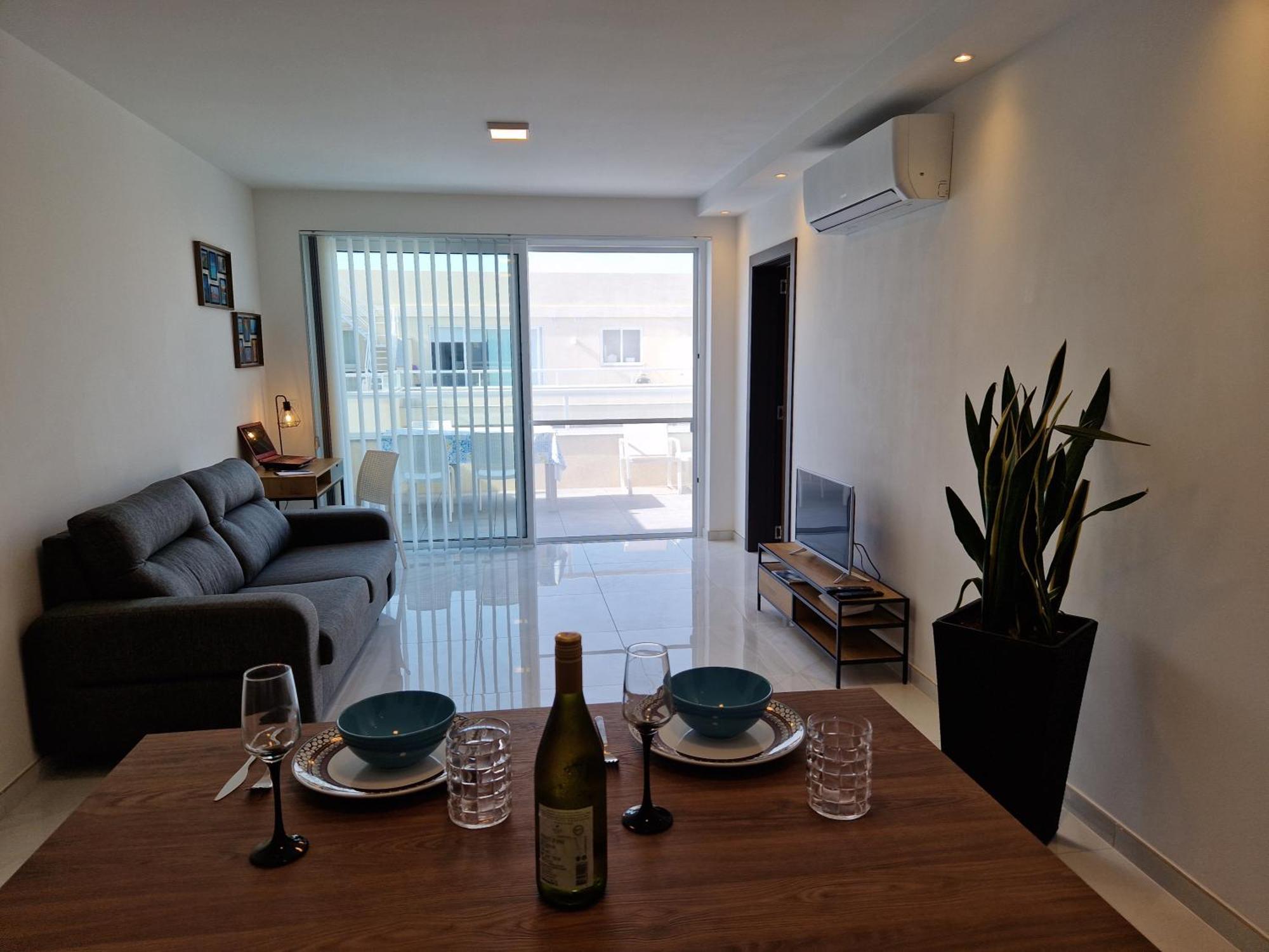 Апартаменты Sea View New Penthouse Terrace & Garage Parking Сент-Полс-Бей Экстерьер фото